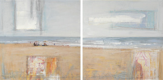 Gicleé 8 "Am Strand" Diptychon 50 x 50 cm, Edition 120